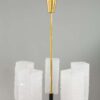 J.T. Kalmar Frosted Glass Chandelier, Vienna, circa 1960s