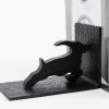 2 Iron Hammered Art Deco Bookends Vienna Around 1920s