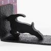 2 Iron Hammered Art Deco Bookends Vienna Around 1920s