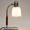 Art Deco Swiveling Chrome Table Lamp Vienna Around 1920s