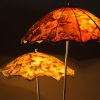 Rupert Nikoll Floor Lamp with Original Fabric Shades, Vienna, Around 1950s