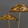 Rupert Nikoll Floor Lamp with Original Fabric Shades, Vienna, Around 1950s