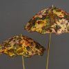Rupert Nikoll Floor Lamp with Original Fabric Shades, Vienna, Around 1950s
