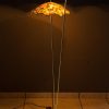 Rupert Nikoll Floor Lamp with Original Fabric Shades, Vienna, Around 1950s