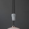 Adjustable Art Deco Chandelier 1920s by Bauhaus