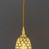 Art deco pendant with original antique opaline glass shade vienna around 1920s