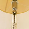 Big Art Deco glass table lamp with fabric shade vienna around 1920s