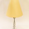 Big Art Deco glass table lamp with fabric shade vienna around 1920s