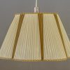 Adjustable art deco pendant with original fabric shade vienna around 1920s