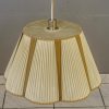 Adjustable art deco pendant with original fabric shade vienna around 1920s