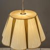 Adjustable art deco pendant with original fabric shade vienna around 1920s