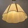 Adjustable art deco pendant with original fabric shade vienna around 1920s