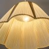 Adjustable art deco pendant with original fabric shade vienna around 1920s