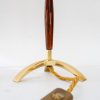 2x J.T.Kalmar table lamps with fabric shades vienna around 1950s