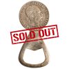 Silver Plated Brass Coin Bottle Opener by Carl Aubock, circa 1950