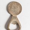 Silver Plated Brass Coin Bottle Opener by Carl Aubock, circa 1950