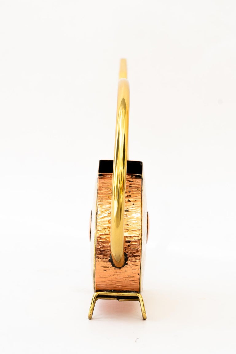 Hammered brass, copper can around 1950s