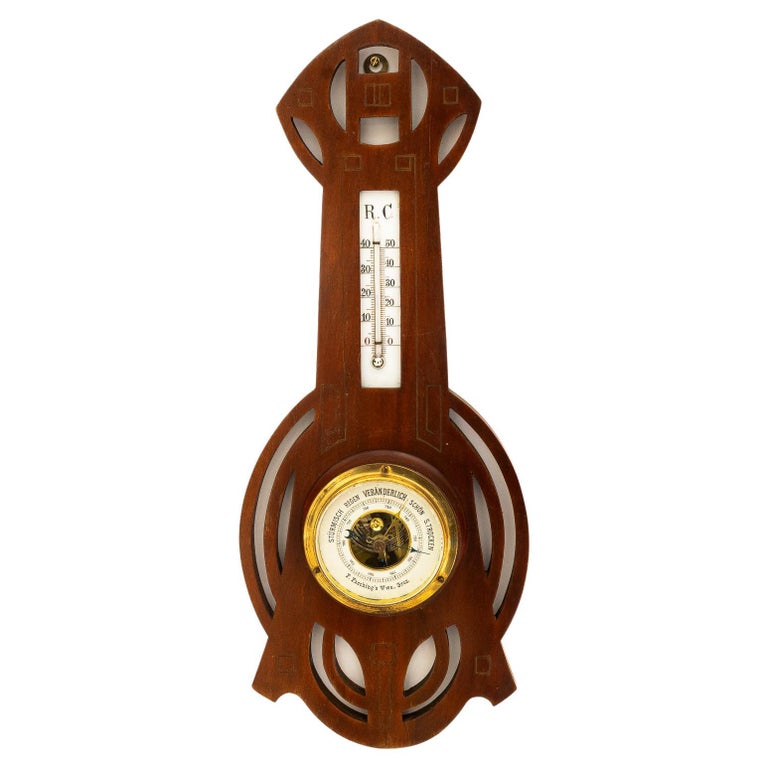Art Deco wood weatherstation vienna around 1920s