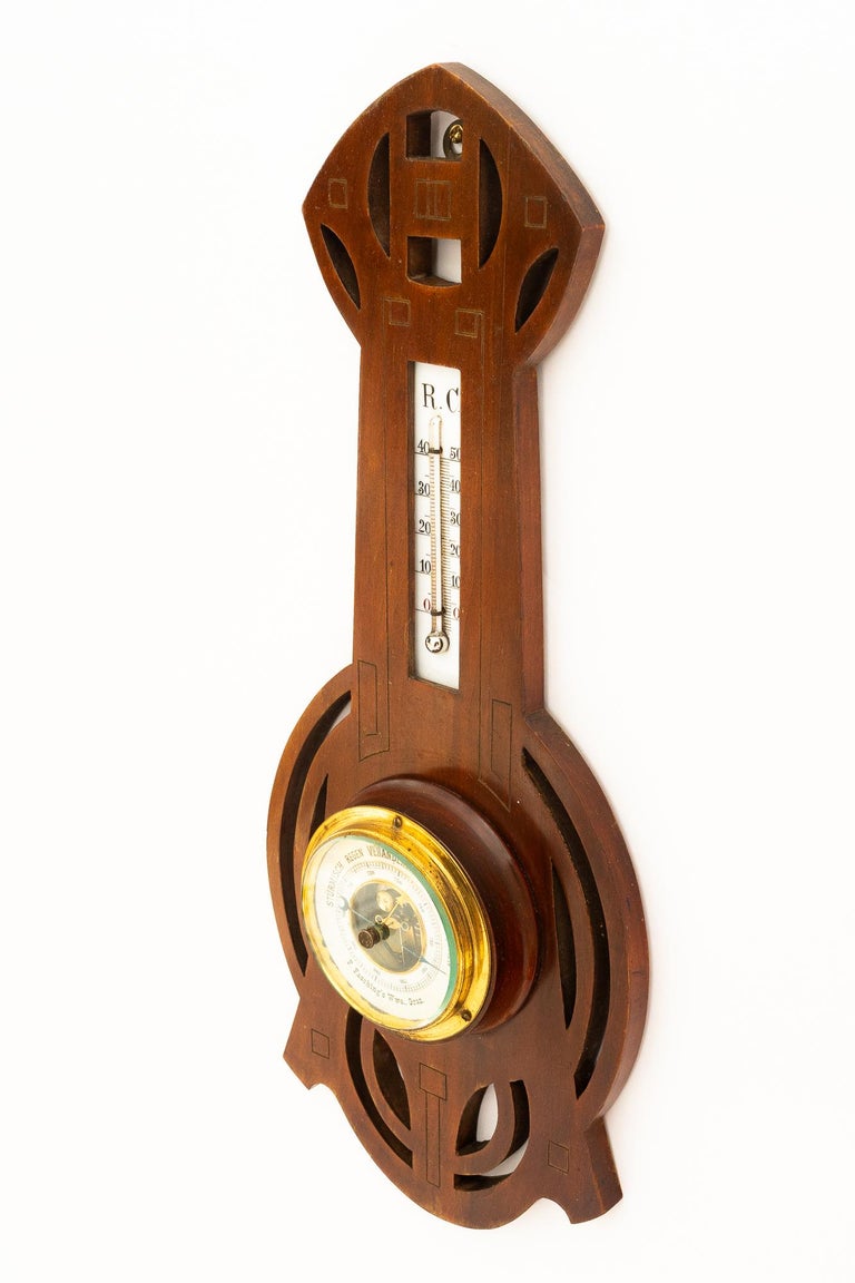 Art Deco wood weatherstation vienna around 1920s