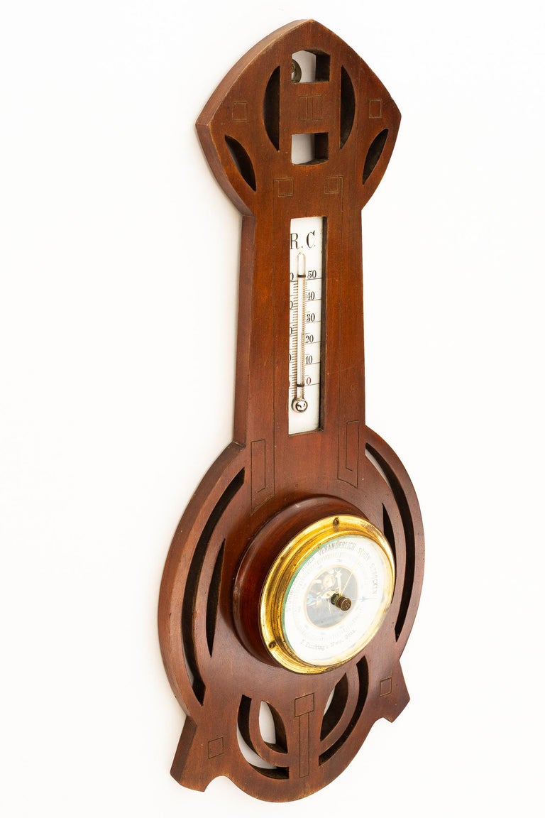 Art Deco wood weatherstation vienna around 1920s