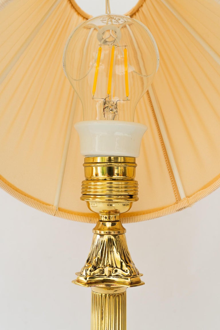 Art Deco table lamp with fabric shade vienna around 1920s