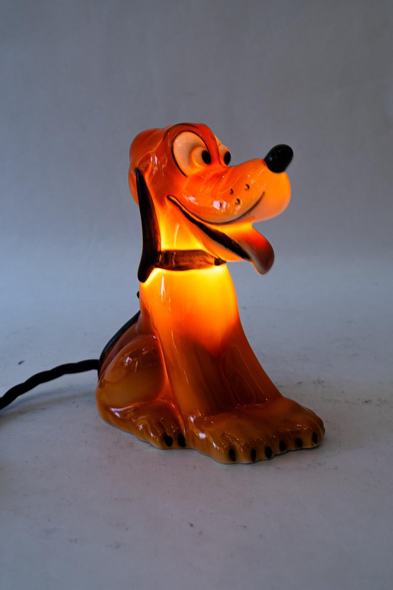 Ceramic goebel table lamp pluto around 1950s