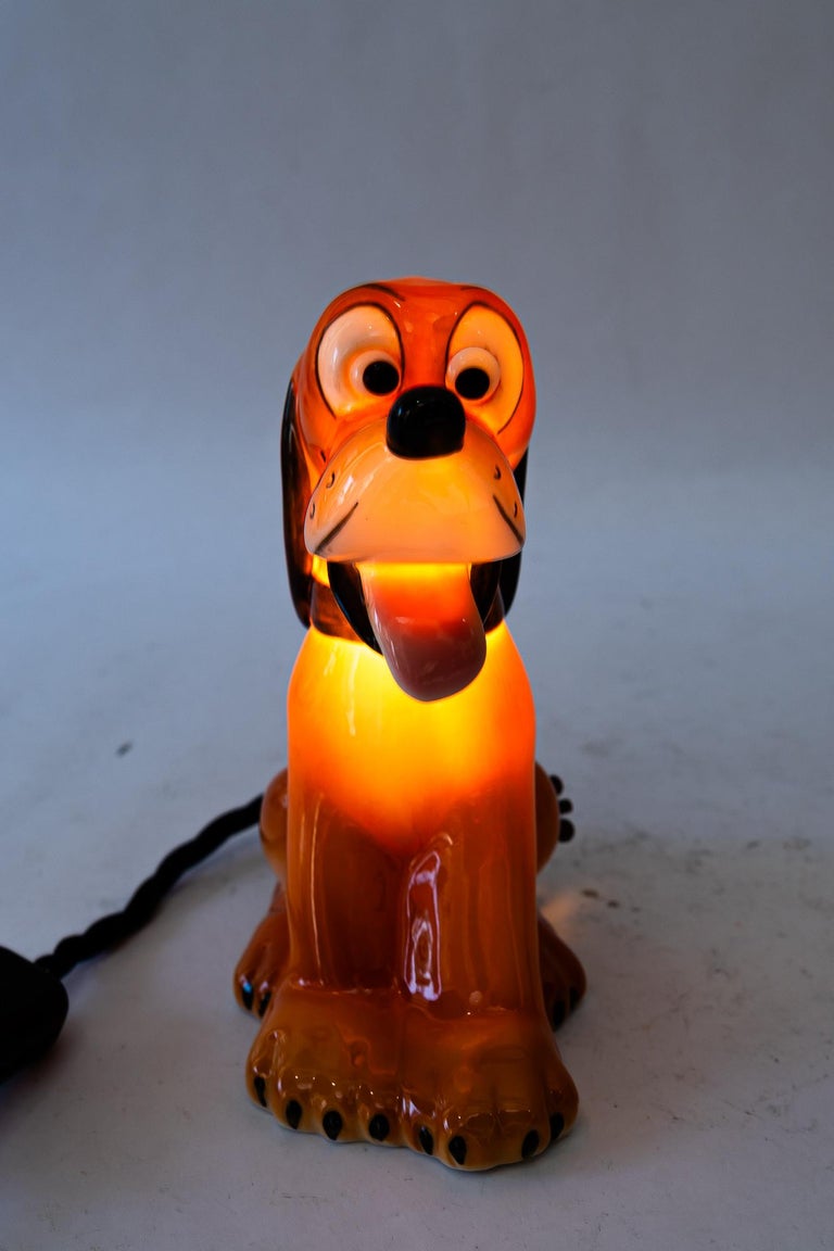 Ceramic goebel table lamp pluto around 1950s