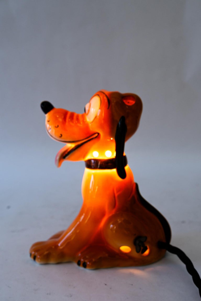 Ceramic goebel table lamp pluto around 1950s