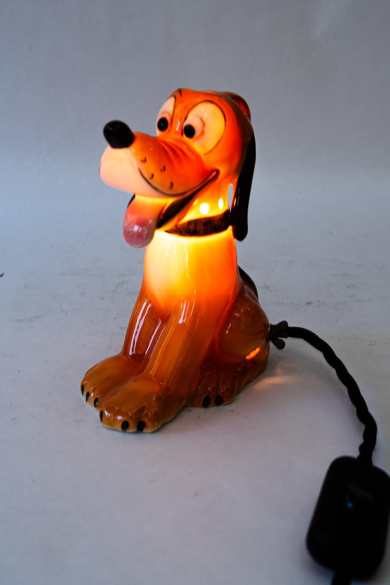 Ceramic goebel table lamp pluto around 1950s