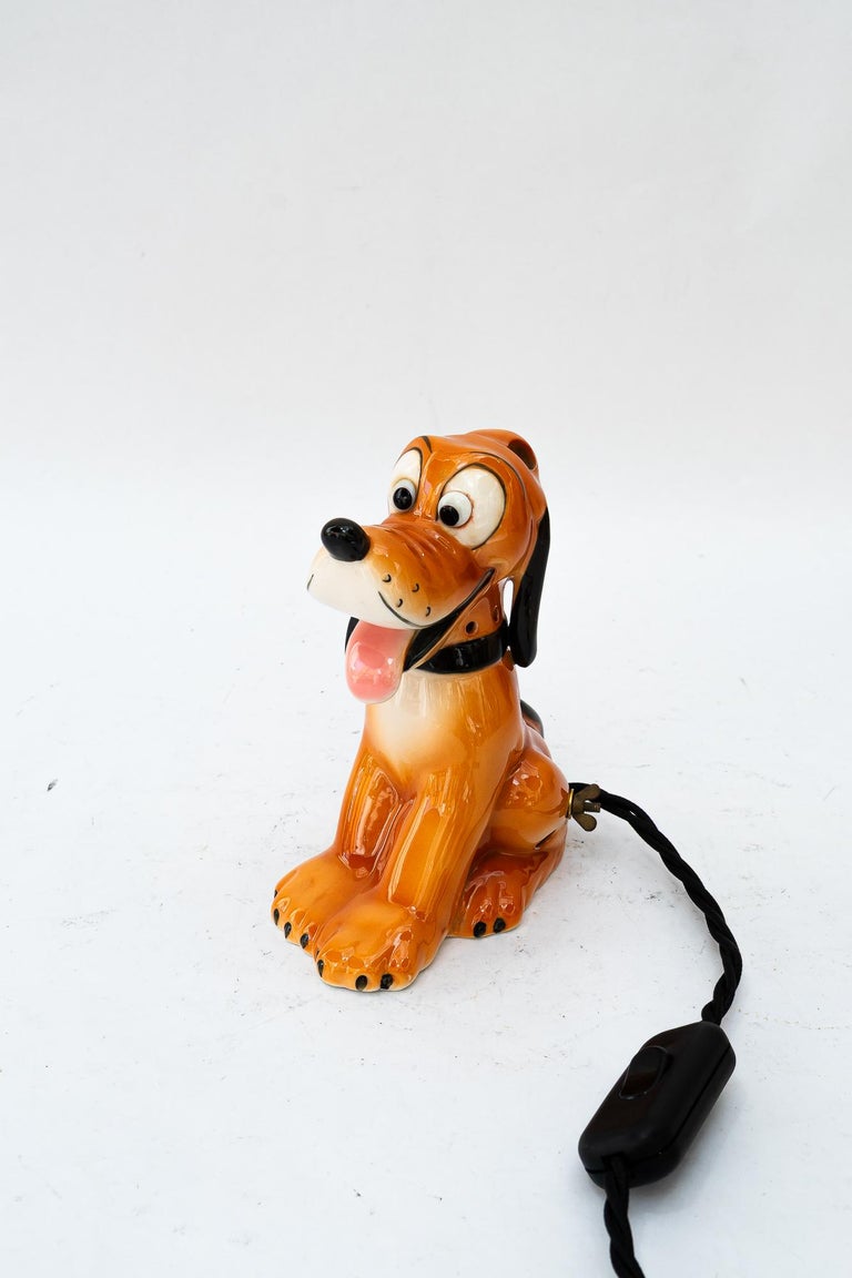 Ceramic goebel table lamp pluto around 1950s