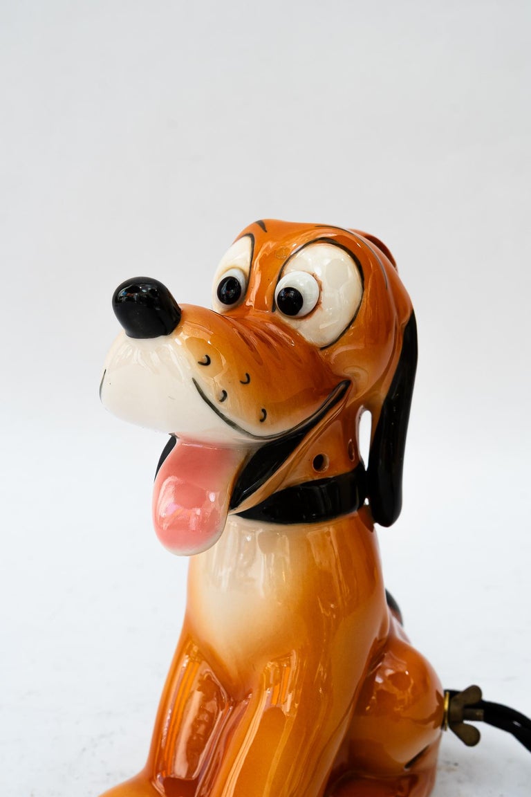 Ceramic goebel table lamp pluto around 1950s