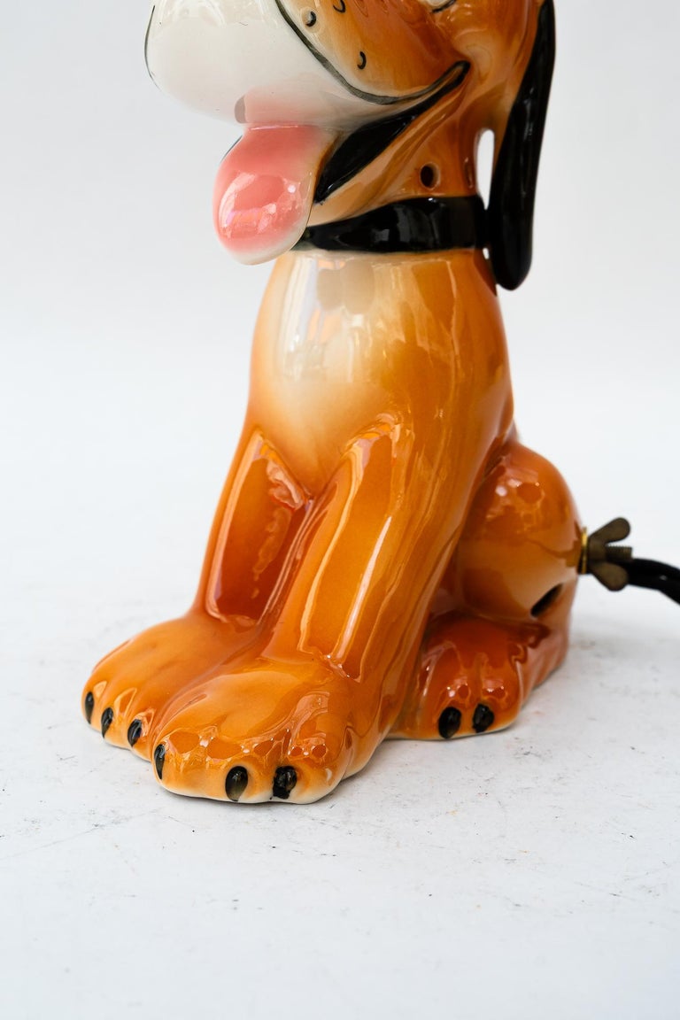 Ceramic goebel table lamp pluto around 1950s