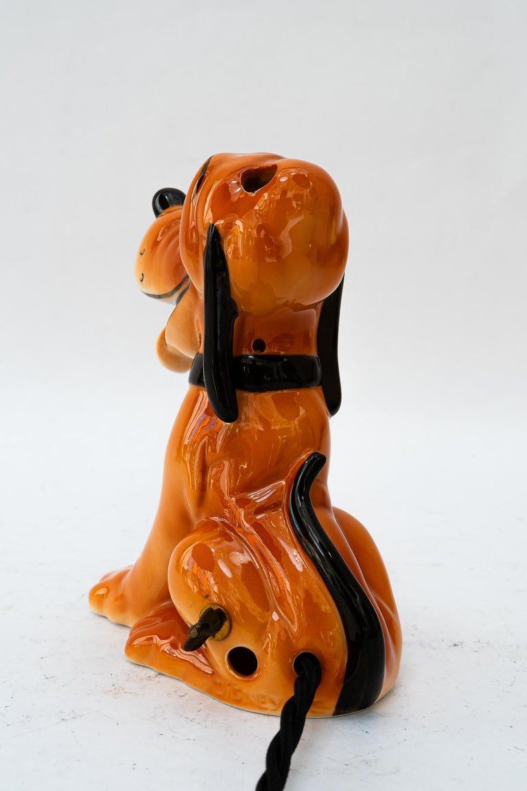 Ceramic goebel table lamp pluto around 1950s