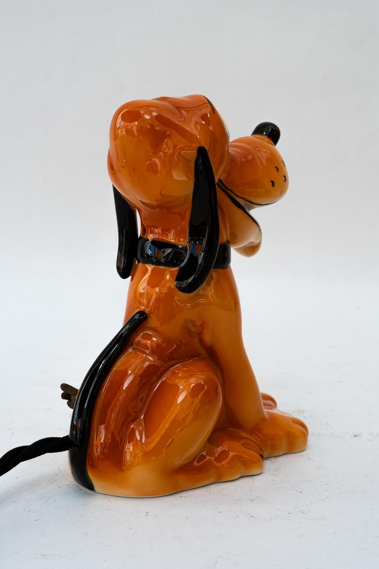 Ceramic goebel table lamp pluto around 1950s