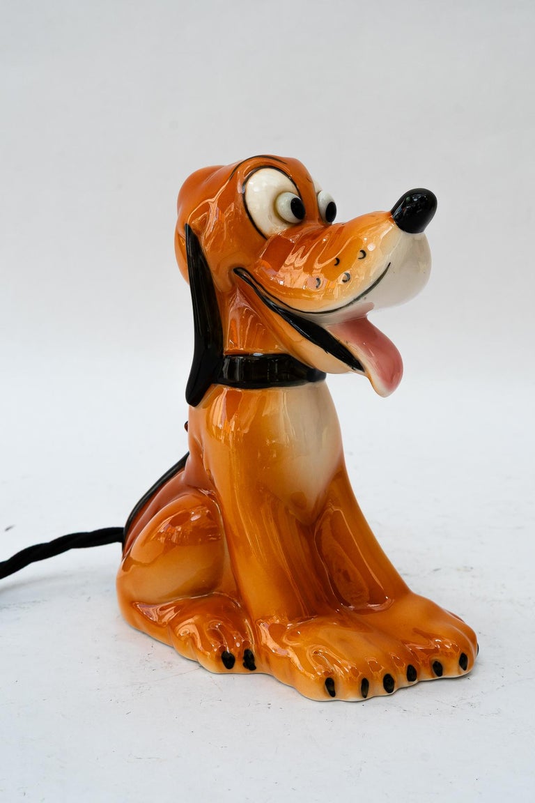 Ceramic goebel table lamp pluto around 1950s