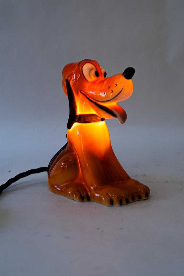 Ceramic goebel table lamp pluto around 1950s
