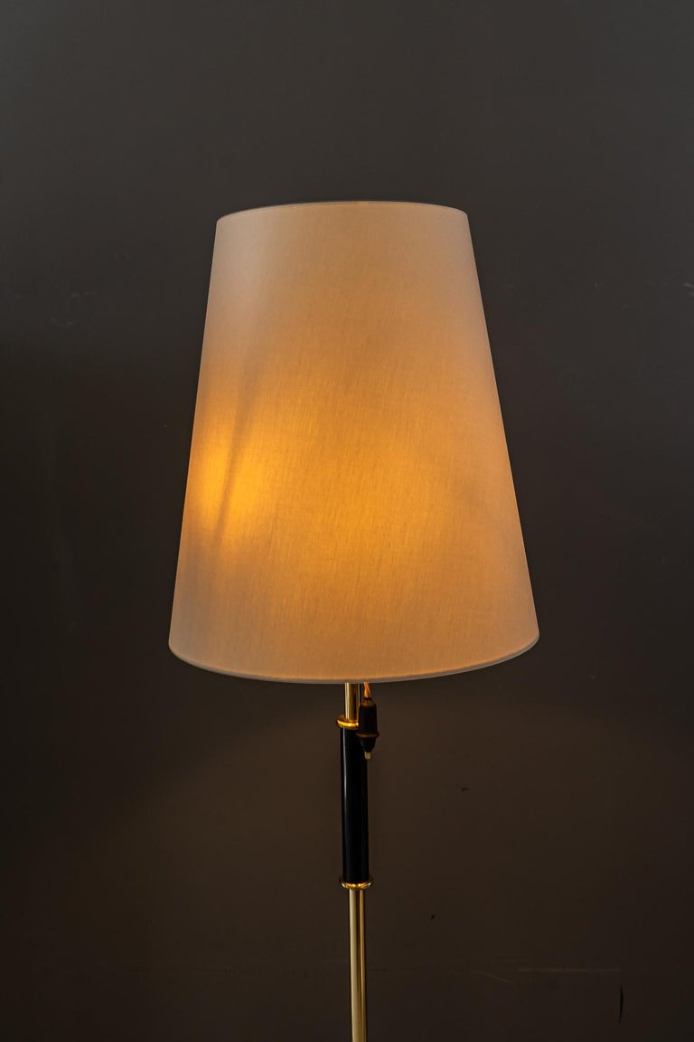 Rupert Nikoll Floor lamp with fabric shade vienna around 1950s