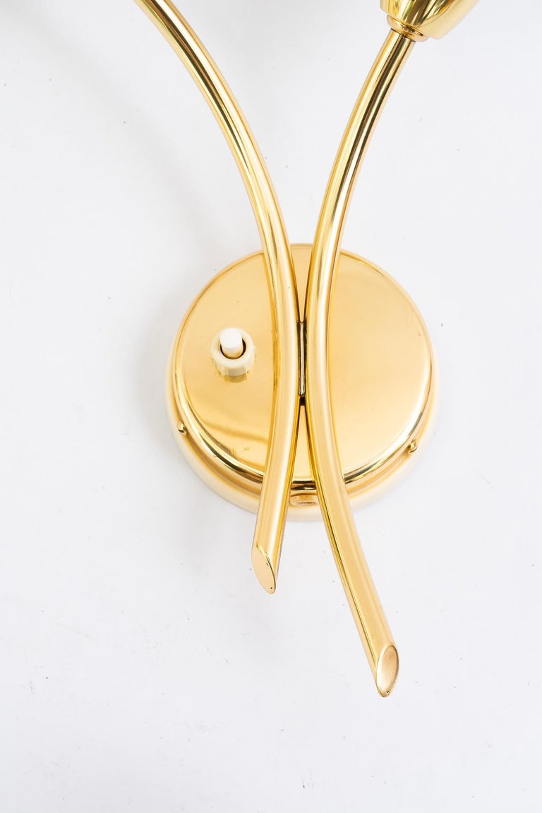 2 Rupert nikoll wall lamps vienna around 1960s