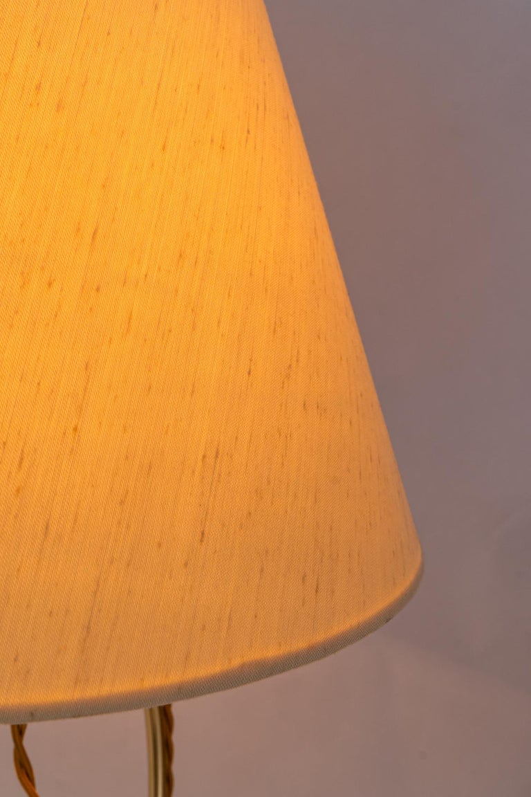Big Table lamp with fabric shade by rupert Nikoll vienna around 1950s