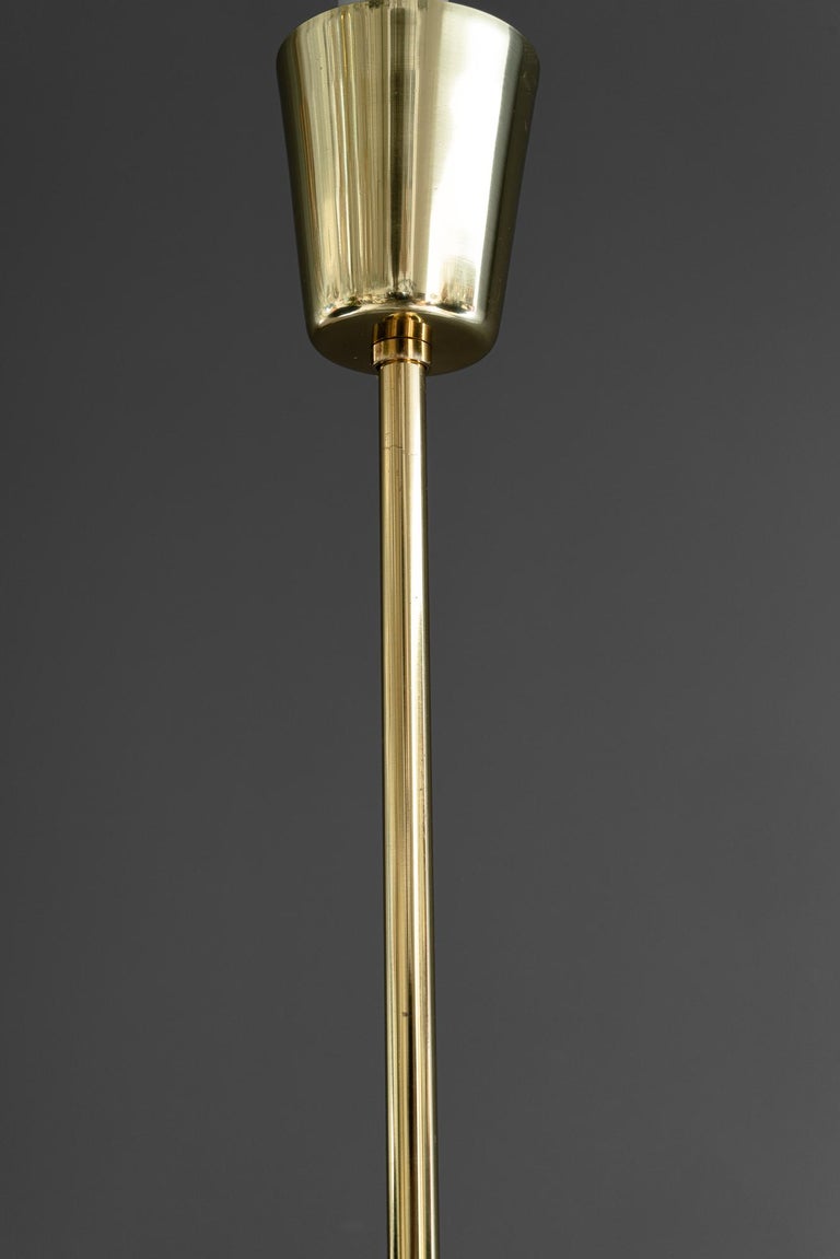 Rupert Nikoll chandelier with lucite shades vienna around 1960s