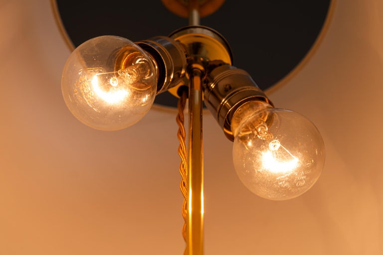 Rupert Nikoll floor lamp with fabric shade vienna around 1950s