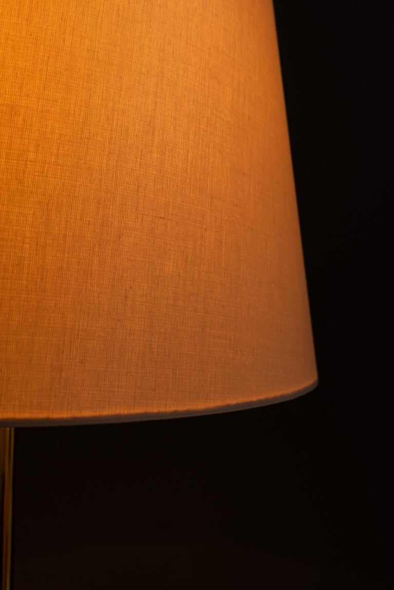 Rupert Nikoll floor lamp with fabric shade vienna around 1950s