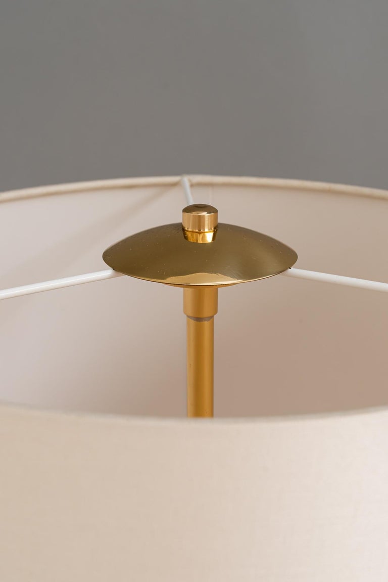 Rupert Nikoll floor lamp with fabric shade vienna around 1950s