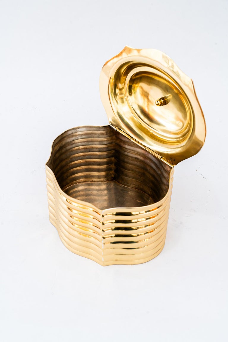 Art Deco brass Jewelry Box around 1920s