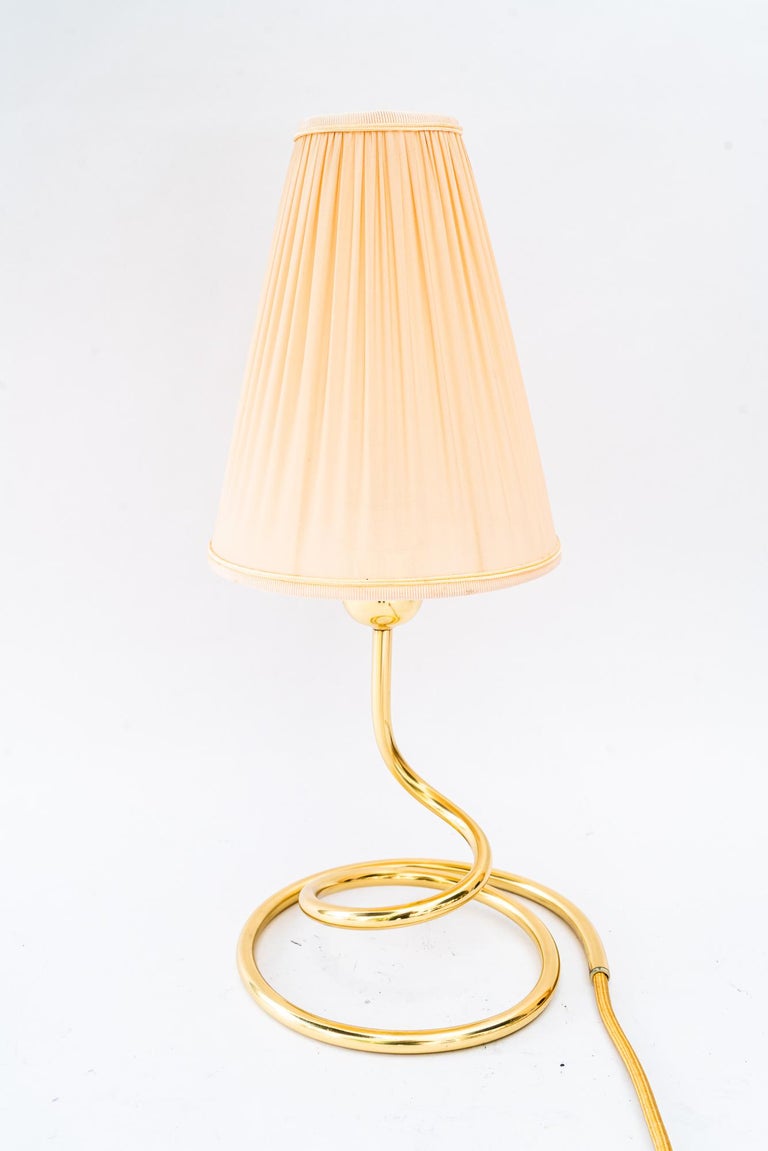 Rupert Nikoll Table lamp with fabric shade vienna around 1950s