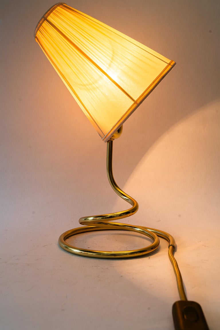 Rupert Nikoll Table lamp with fabric shade vienna around 1950s