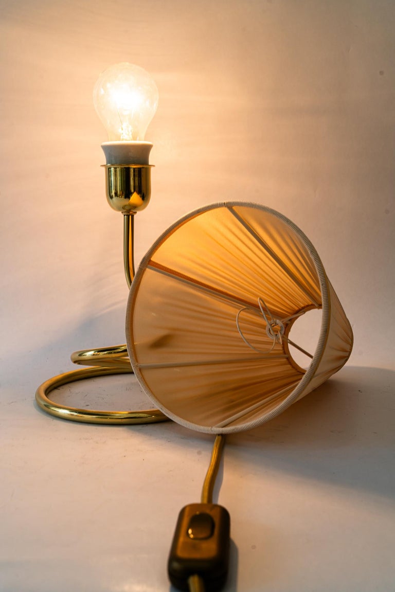 Rupert Nikoll Table lamp with fabric shade vienna around 1950s