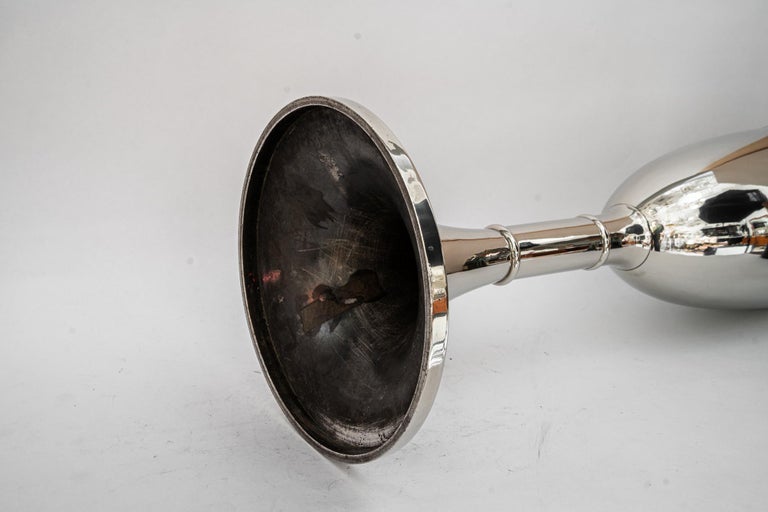 Art Deco Champagne bucket stand nickel-plated around 1920s