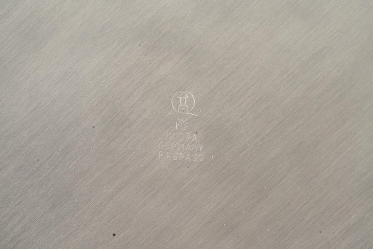 Wall dacoration silvered and painted by WMF Ikora germany around 1930s