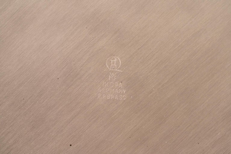 Wall dacoration silvered and painted by WMF Ikora germany around 1930s